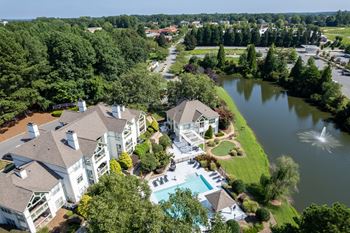 Greenspace with tranquil ponds and water features